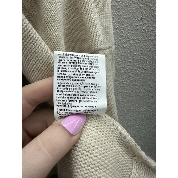 Venus Womens Cardigan Size XL Tan Knit Long Sleeve Open Front Sweater - Picture 8 of 13